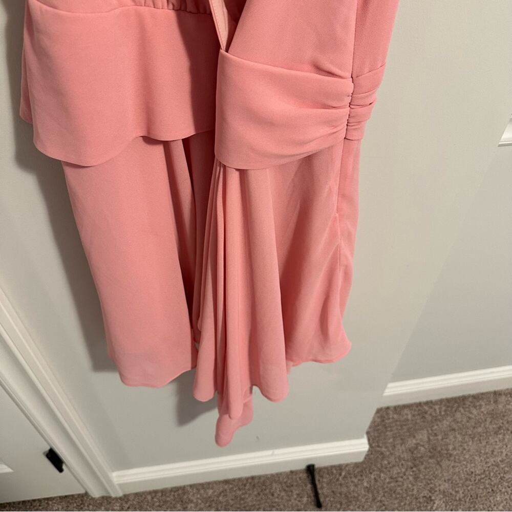 NWT Lovers and Friends Pink Asymmetric Mini Dress Medium - Picture 12 of 12